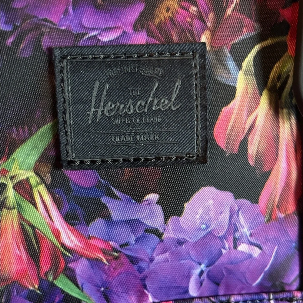 Herschel Supply Company Floral Backpack in Purple, Red & Black